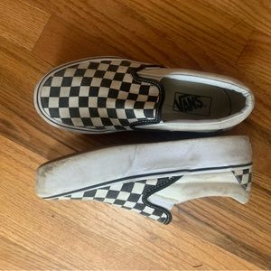 Platform Checkered Vans